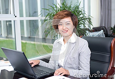 Asian female businessman