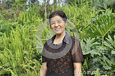 Asian mature woman