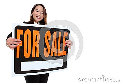 Photo Asian Woman Holding Sale 114