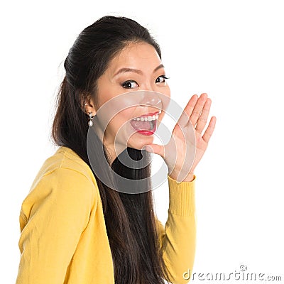 An Asian Woman Shouting 15