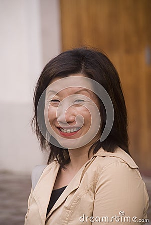 Asian Woman Smiling