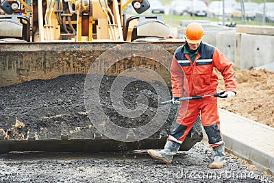 Asphalt paving works