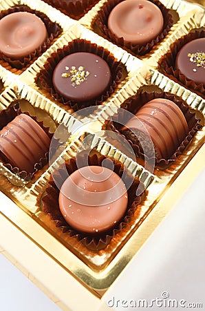 Assorted Pralines in the box
