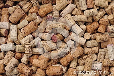 Assortment of French wine corks