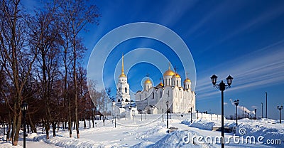 Assumption cathedral at Vladimir in winter