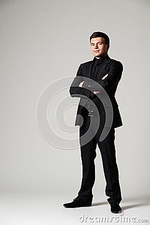 Assured man in formal wear