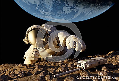 The astronaut