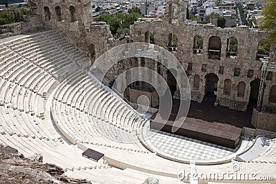 Athens Acropolis Theater Stock Photography - 