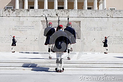 Athens Evzones Changing of the Guard