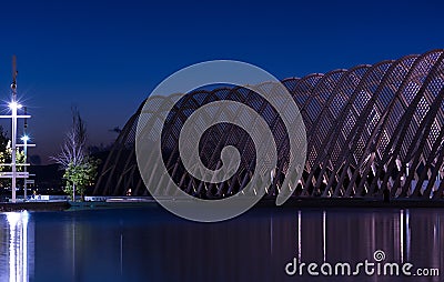 Athens Olympics 2004 Structure at Dusk