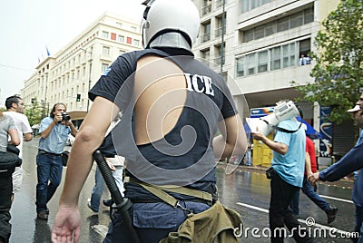 Athens Riots, students rally, 2006