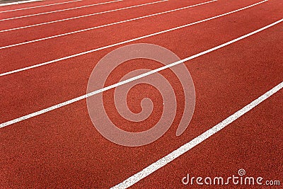 Athletic Track Lanes Angle