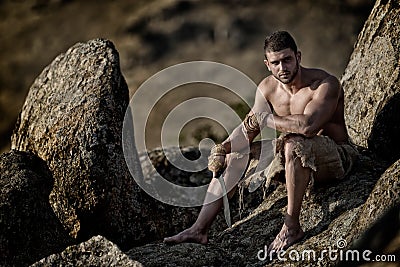Athletic young man outdoor