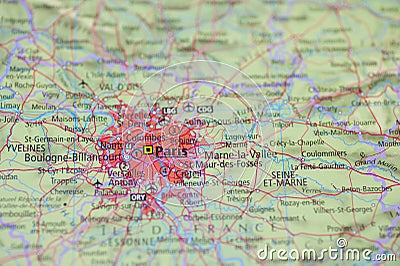 Atlas Map Paris