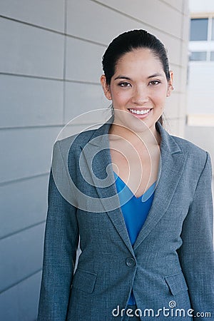 Attractive asian businesswoman