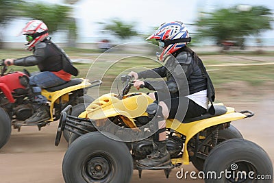 Atv or quad bike racing