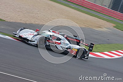 Audi R18 e-tron Car Number 2 competing at the 6 Hours of Silverstone