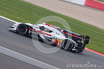 Audi R18 e-tron Car Number 1 competing at the 6 Hours of Silverstone