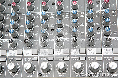 Audio mix panel