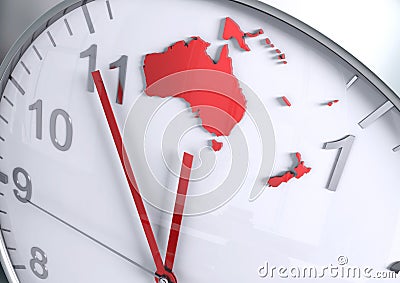Australia Oceania continent countdown