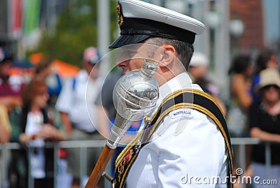 Australian Navy Officer at Australia Day Parade