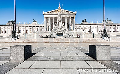 Austrian parliament in Vienna, Austria