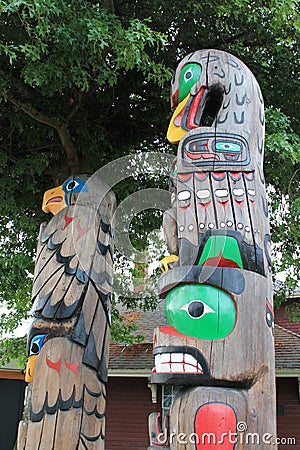 Authentic BC Totem Poles