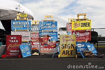 AUTO FAIR: Aug 27 Hand painted signs
