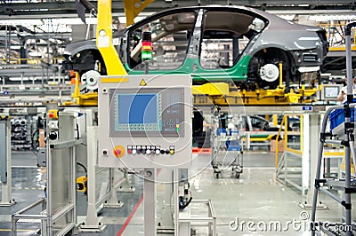 Automobile assembly shop production line