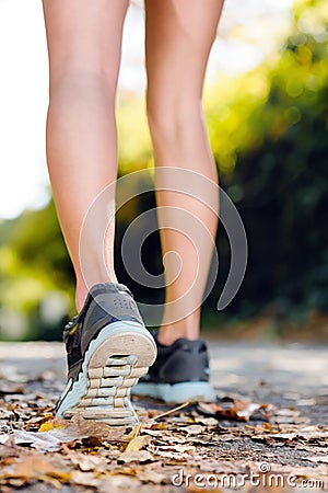 Autumn runner feet