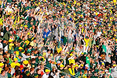 Autzen Stadium Crowd In Eugene Oregon