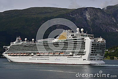 Azura cruise ship in Norway