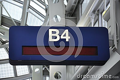B4 Airport Gate Sign