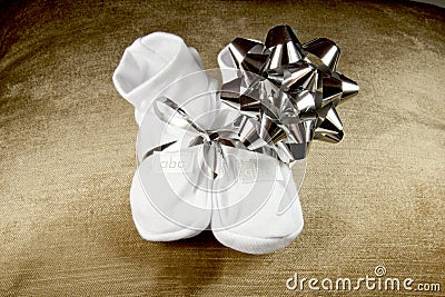 Baby Booties Given to Expectant Grandparents