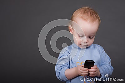 Baby with cell phone