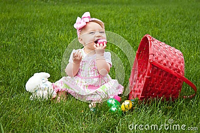 Baby Easter Eat Egg