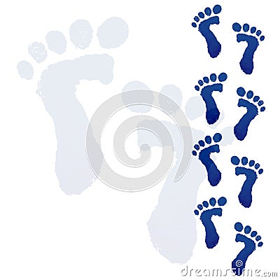 Baby feet print