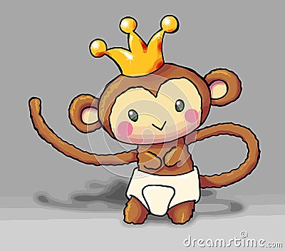 Baby king monkey 02