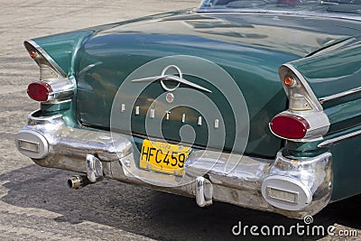 Back of classic cuban car