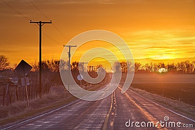 Back Country Road Sunrise