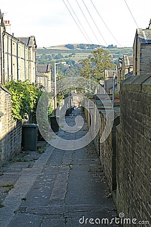 Back street, Saltaire, West Yorkshire