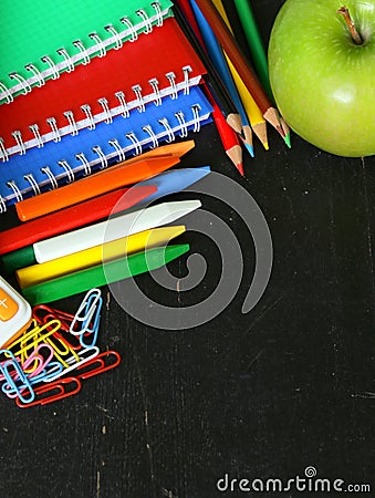 Back to school concept, school stationery