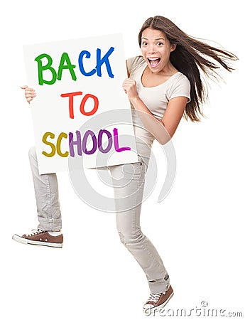 Back To School Female Student Stock Image - Image: 15299321