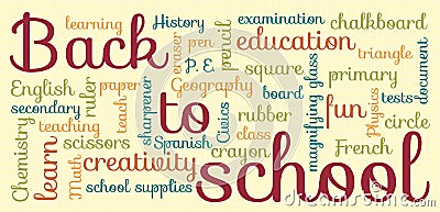 Back to school typography