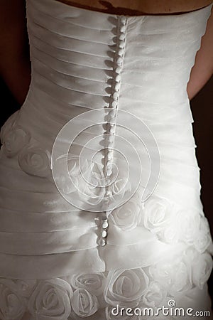 Back of the wedding dress