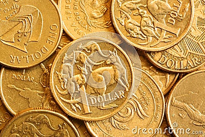 Background of Australian One Dollar Coins