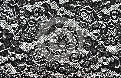 Background from black lace with pattern