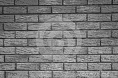 Background of brick wall texture - black and white graphic