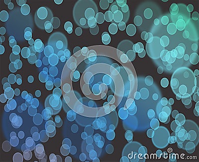 Blue Bokeh Light with Grey Background
