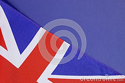 Background close up of British Union Jack flag